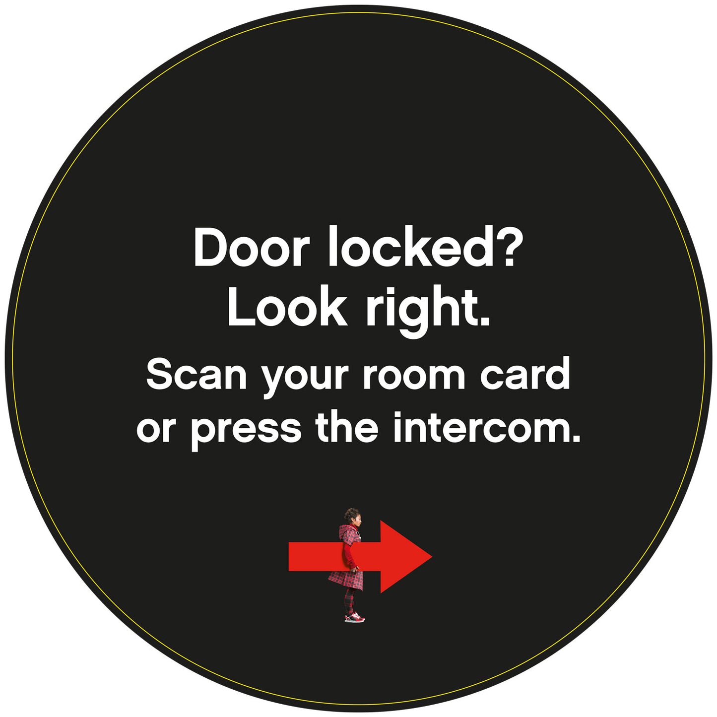 TKOH045_Door locked Sticker (right)