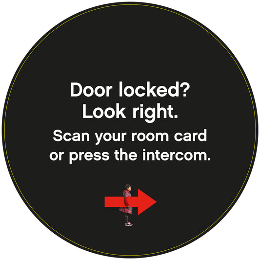 TKOH045_Door locked Sticker (right)